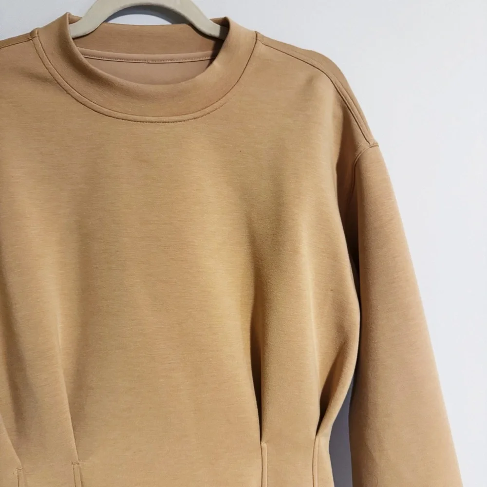 Lululemon - Tan Peplum Sweater